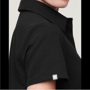 Figs Women's Black Button Down Shirt